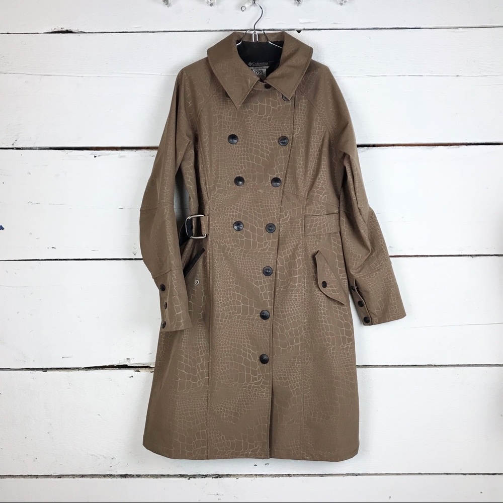 Columbia trench coat slimming hour glass coat